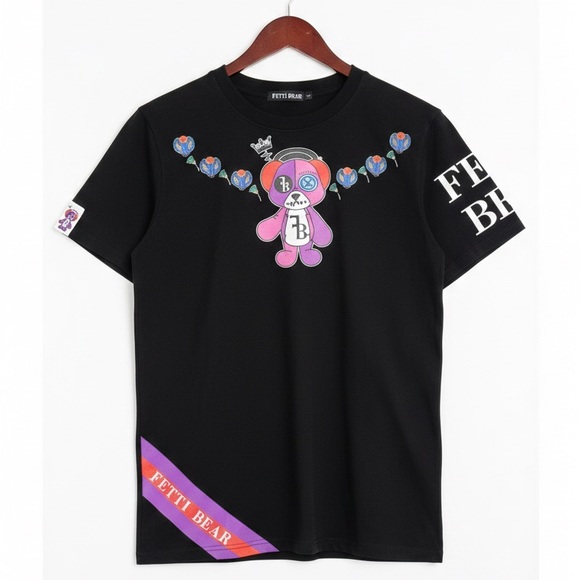 Fetti Bear "Graffiti Bear" Graphic Tee - Size L - Picture 2 of 9